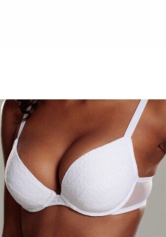 PETITE FLEUR Push-up Nedrček | črna barva