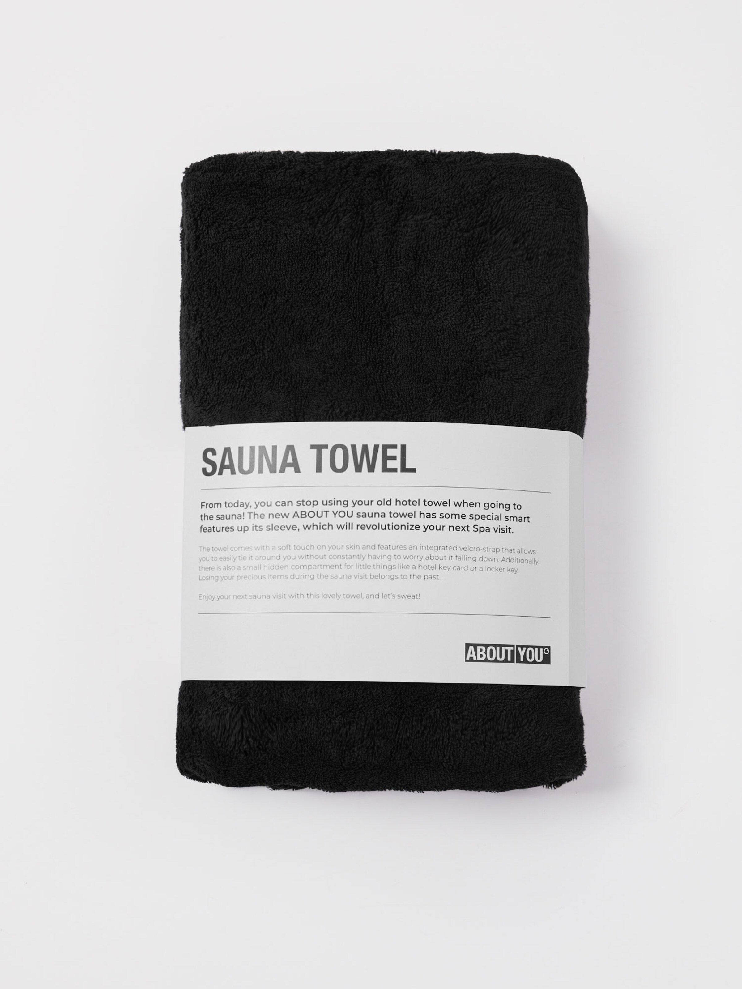 ABOUT YOU - Saunahandtuch in schwarz