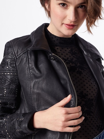 Maze Lederjacke 'Tuba' in Schwarz