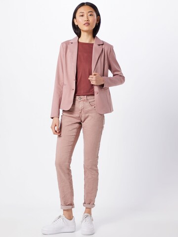 Cream Blazer 'Anett' in Pink