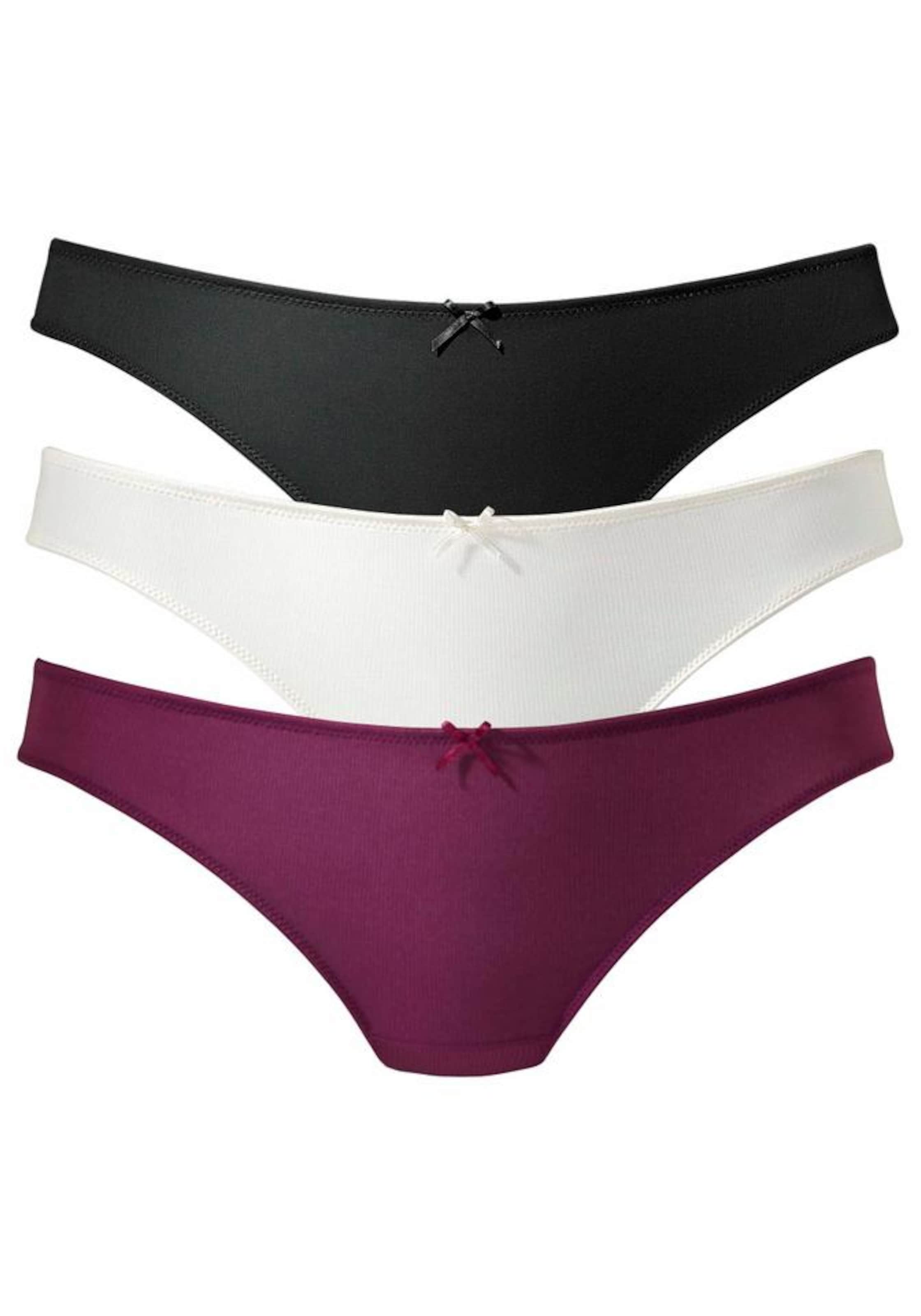 PETITE FLEUR Thong in Purple: front