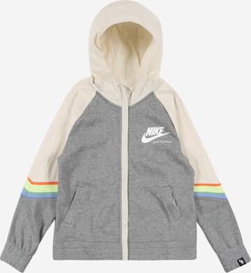 Nike Sportswear Sweatvest 'HERITAGE' in Grijs: voorkant