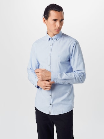 JOOP! Jeans Regular fit Button Up Shirt 'Haven' in Blue: front
