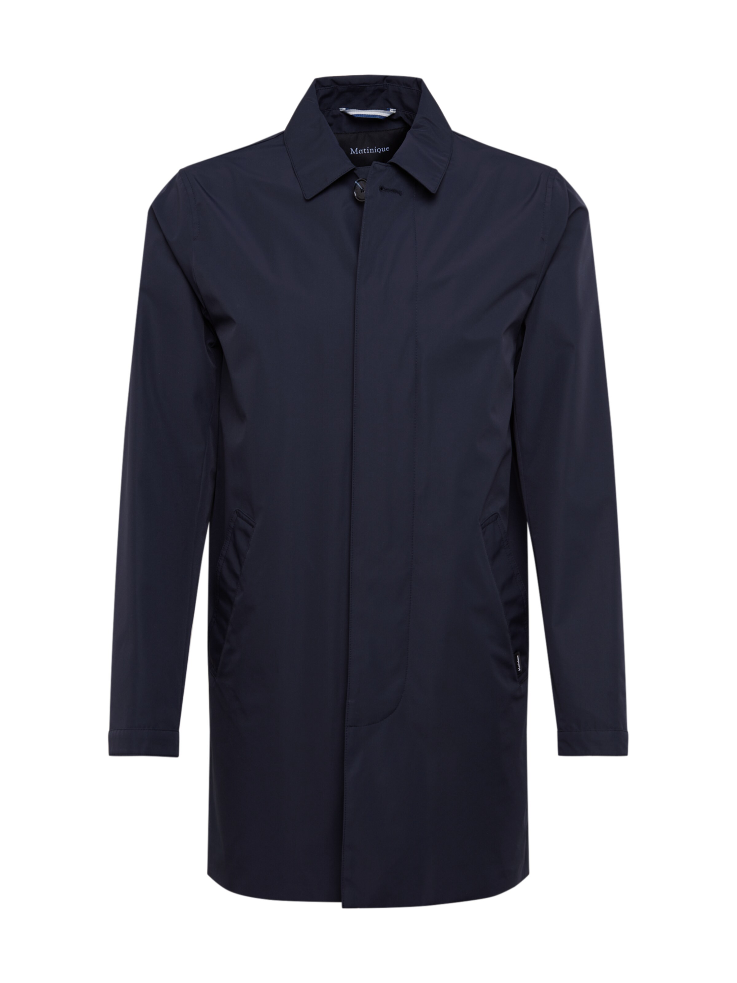 Matinique Mantel 'Mac Miles' in Blau: Vorderseite