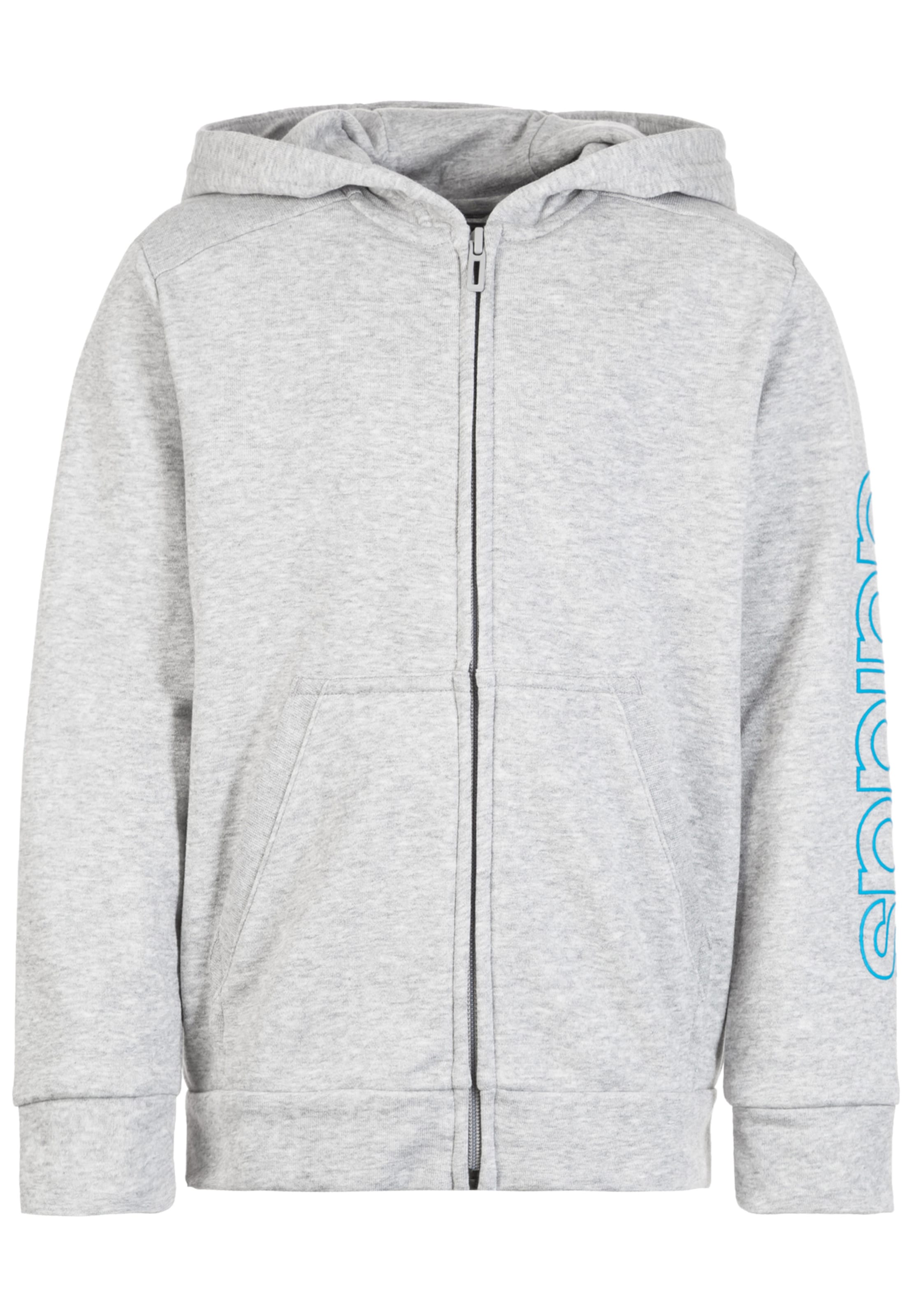 ADIDAS PERFORMANCE - Sportief sweatvest 'Essentials Commercial Linear' in de kleur Turquoise