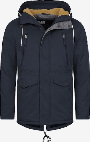 INDICODE JEANS Winter Parka 'Loaf ' in Blue: front