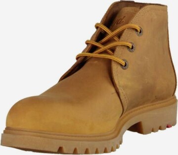 LLOYD Lace-Up Boots in Beige: front