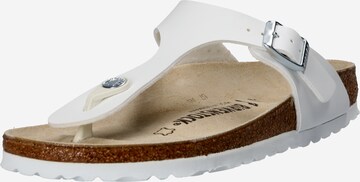 BIRKENSTOCK Teenslipper 'Gizeh' in Wit: voorkant