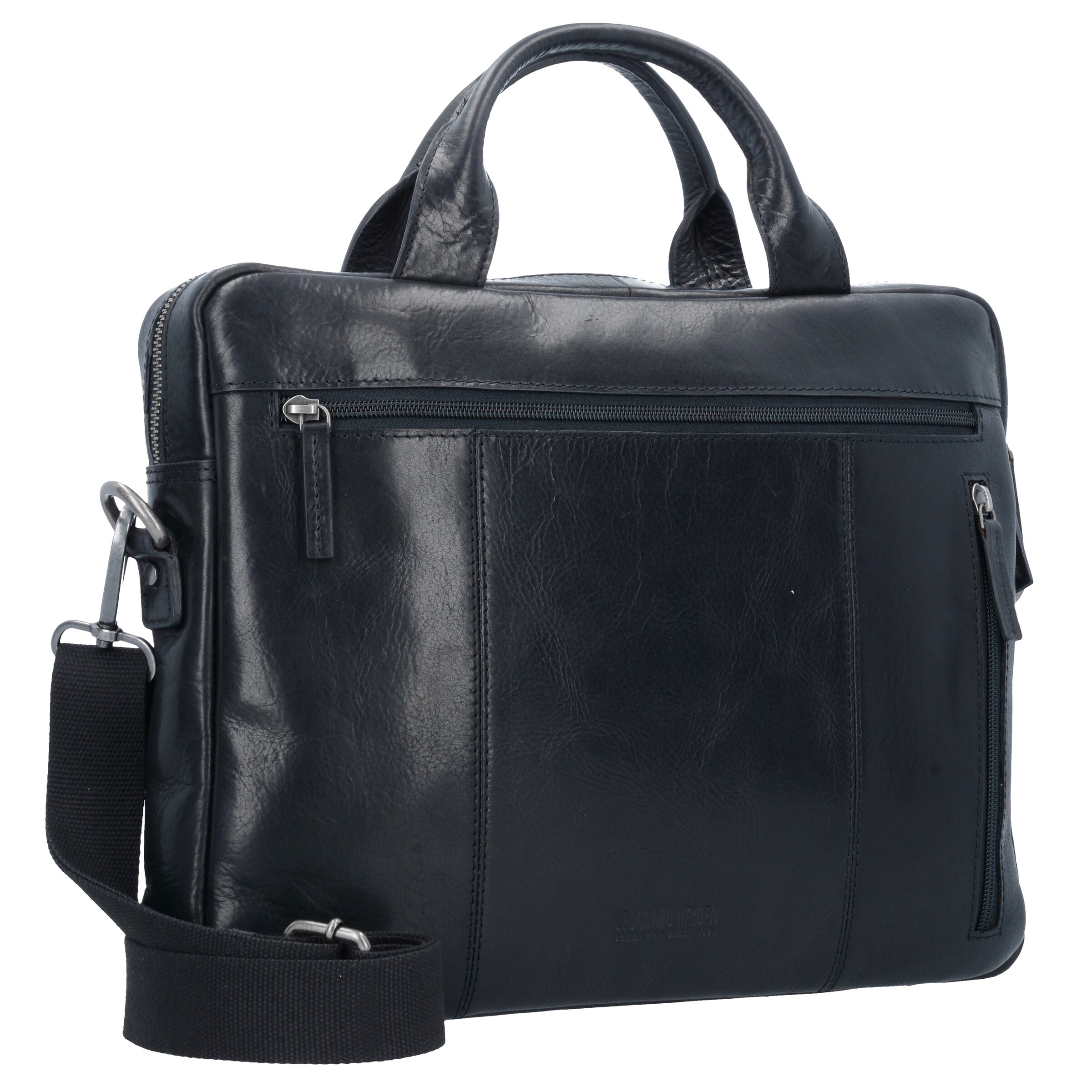 LEONHARD HEYDEN Document Bag 'Roma' in Black