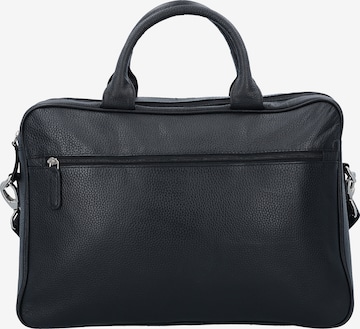 Dermata Document Bag in Black: front