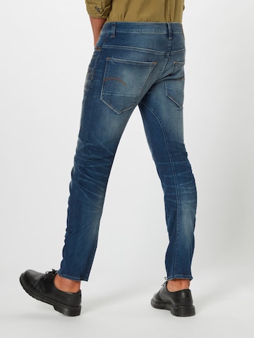 Slimfit Jeans 'Arc 3D' de la G-Star RAW pe albastru: spate