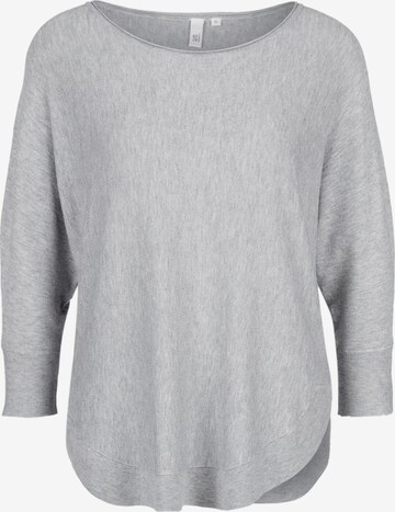 Pull-over QS en gris : devant