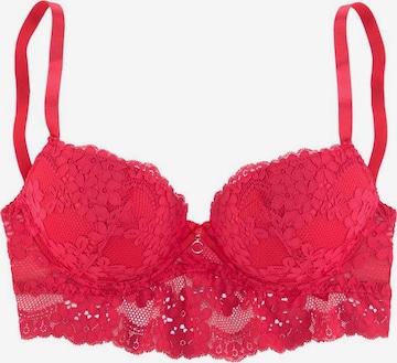 s.Oliver Push-up Bra 'Charléne' in Red: front