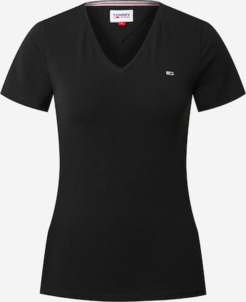 Tommy Jeans - Camiseta en negro: frente