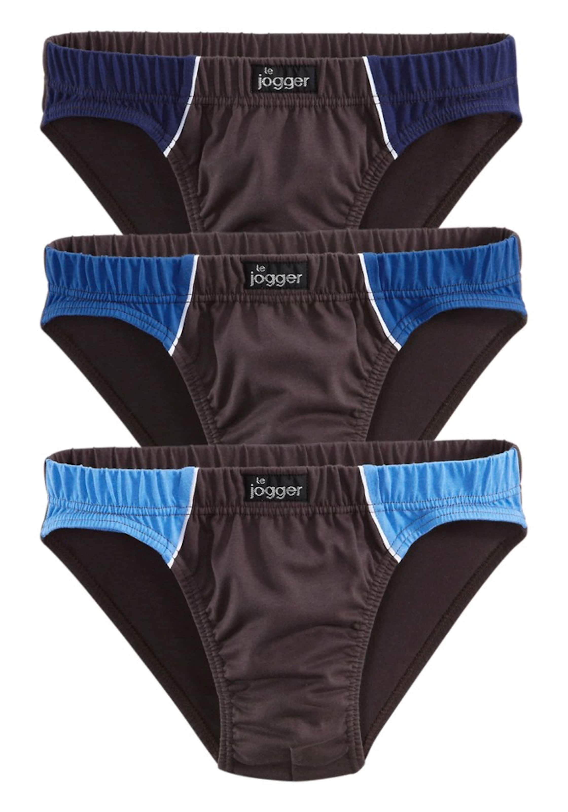 LE JOGGER Slip in Schwarz: Vorderseite