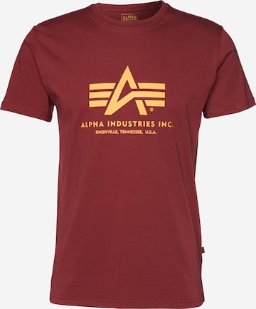 ALPHA INDUSTRIES Shirt in Red: front