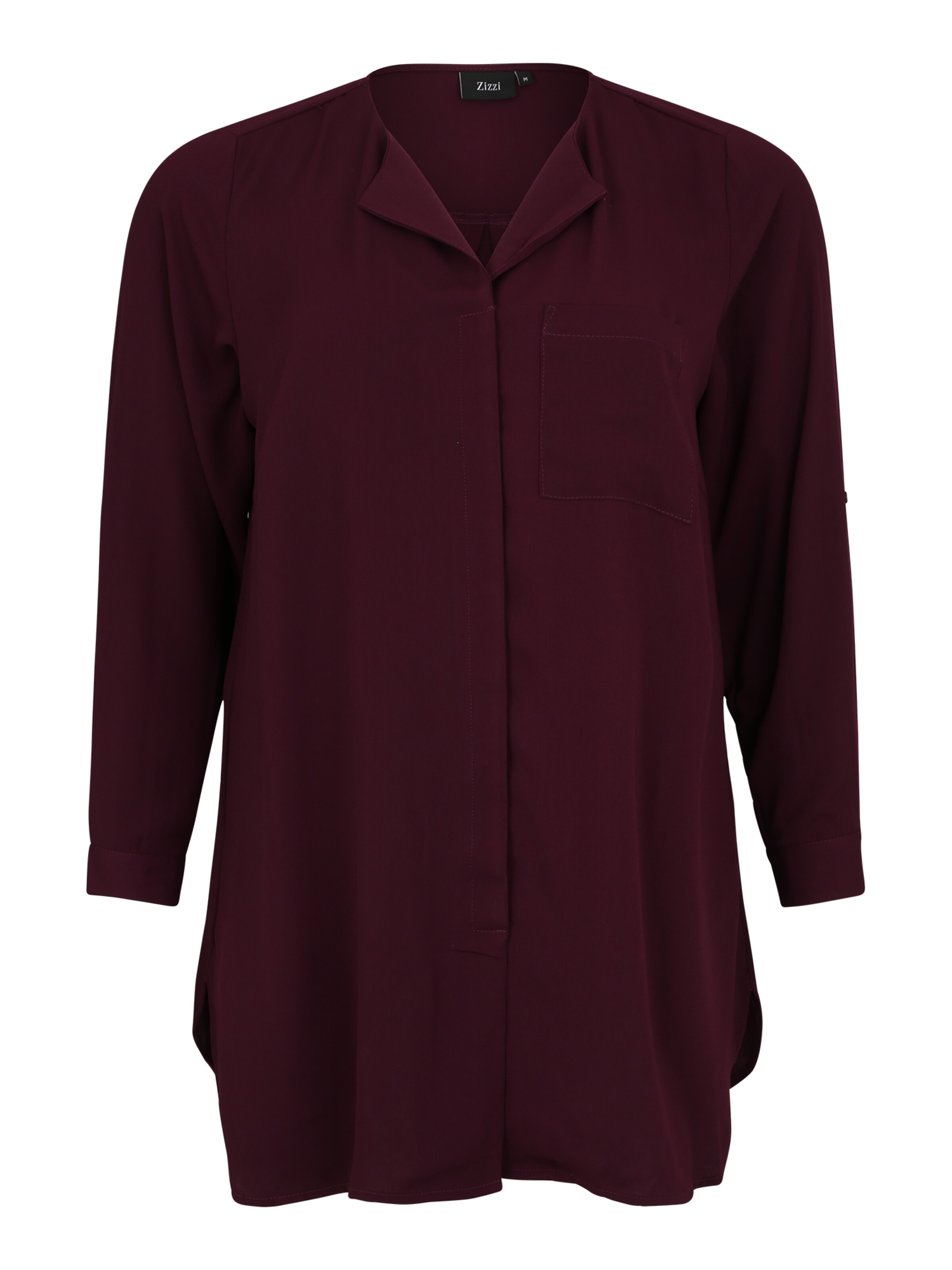 Zizzi - Blouse 'MFEEL' in de kleur Bordeaux