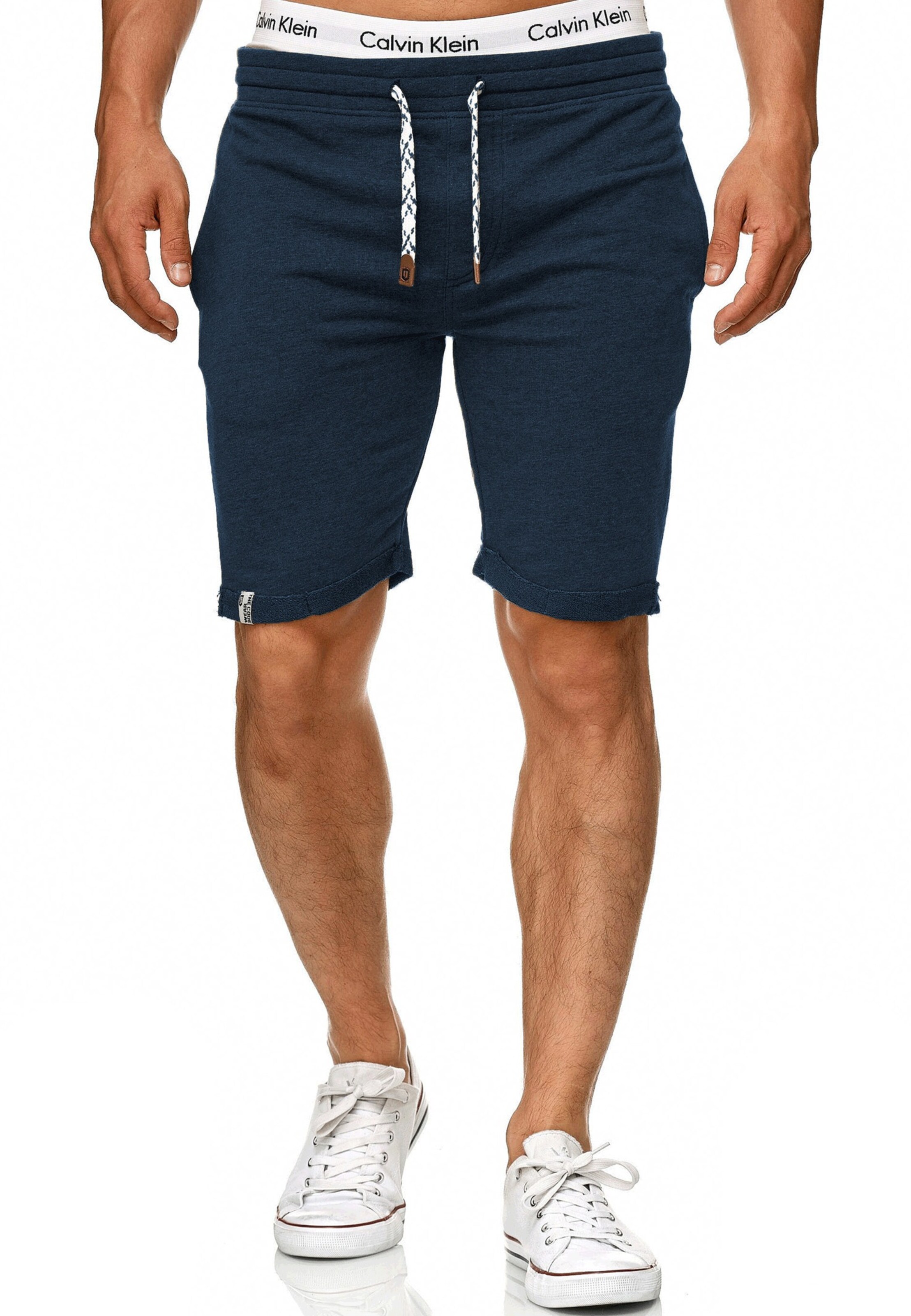 INDICODE JEANS Regular Shorts 'Aldrich' in Blau: Vorderseite
