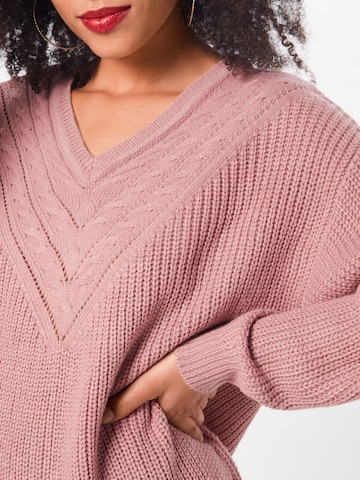 ABOUT YOU Sweater 'Emilia' in Pink