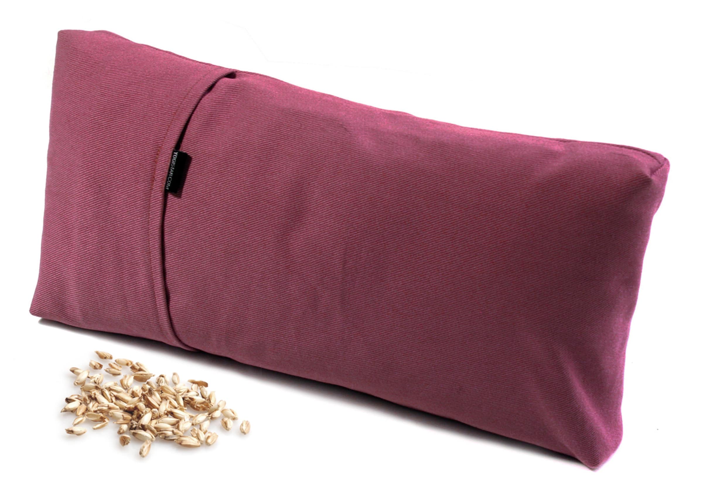 YOGISTAR.COM Pillow in Red: front