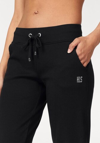H.I.S - Tapered Pantalón de pijama en negro