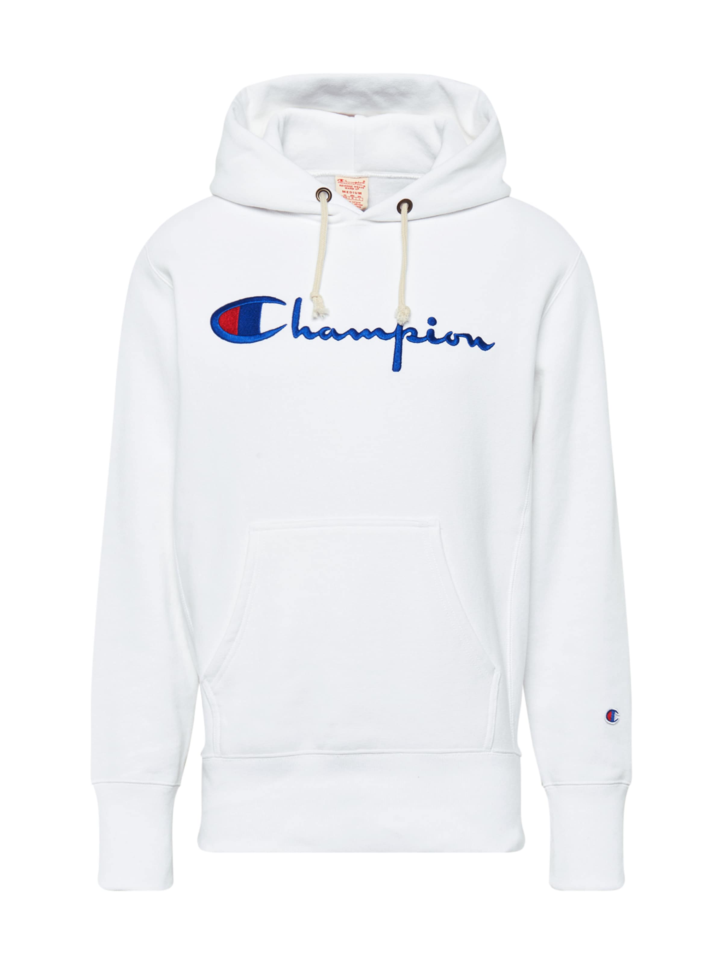 Champion Reverse Weave Sweatshirt in Blue / Red / Natural white, Item view