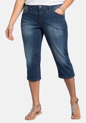 SHEEGO Slimfit Jeans in Blau: predná strana