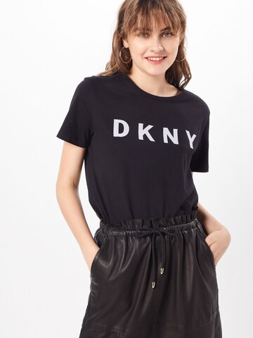 Maglietta 'FOUNDATION' di DKNY in nero