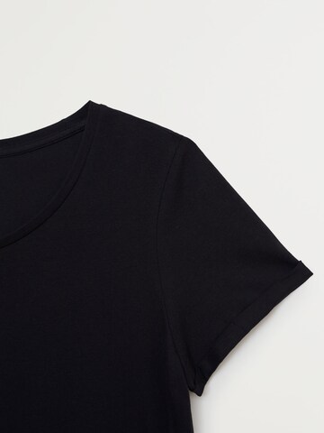 T-shirt 'Basi' VIOLETA by Mango en noir