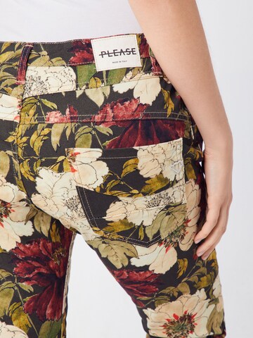 PLEASE Slimfit Broek in Gemengde kleuren