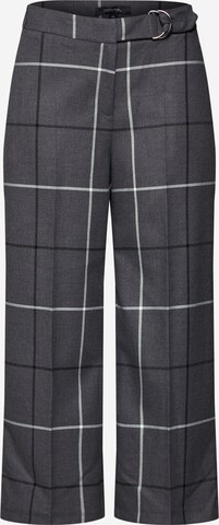 Wide Leg Pantalon à plis COMMA en gris : devant