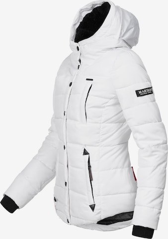 MARIKOO Winter Jacket 'Lotusblüte' in White