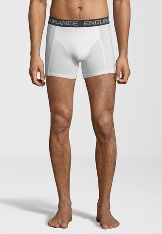 ENDURANCE Sports underpants 'Burke' in White: front