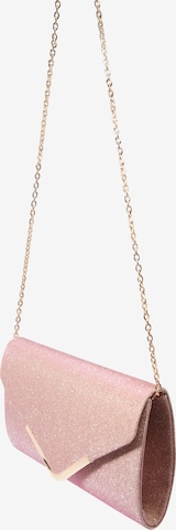 mascara - Bolso de noche 'LETTER FOLD' en rosa: lado