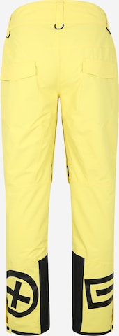 CHIEMSEE Regular Outdoor trousers in Yellow: back