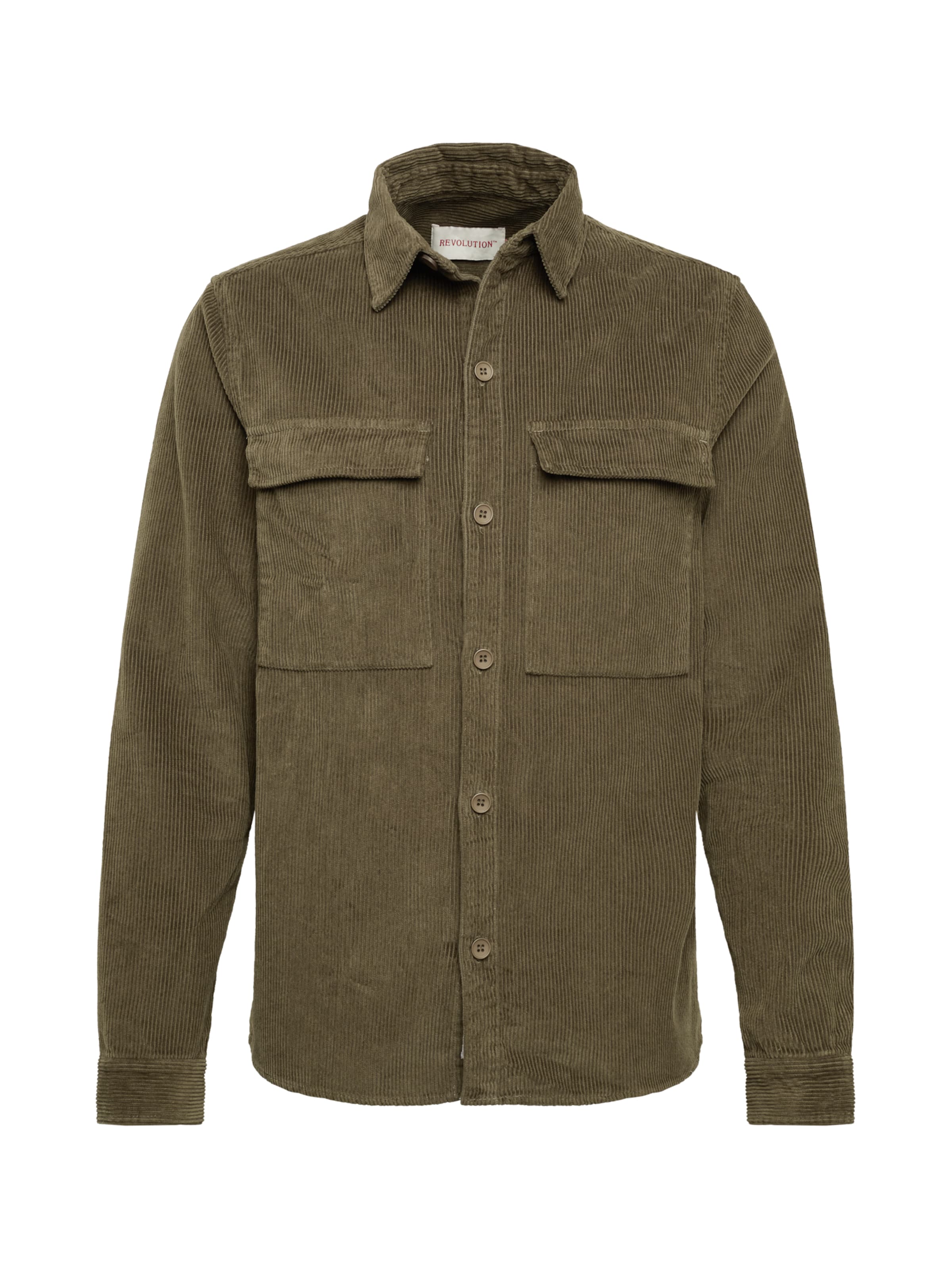 Revolution Средняя посадка Рубашка в Зеленый: спереди