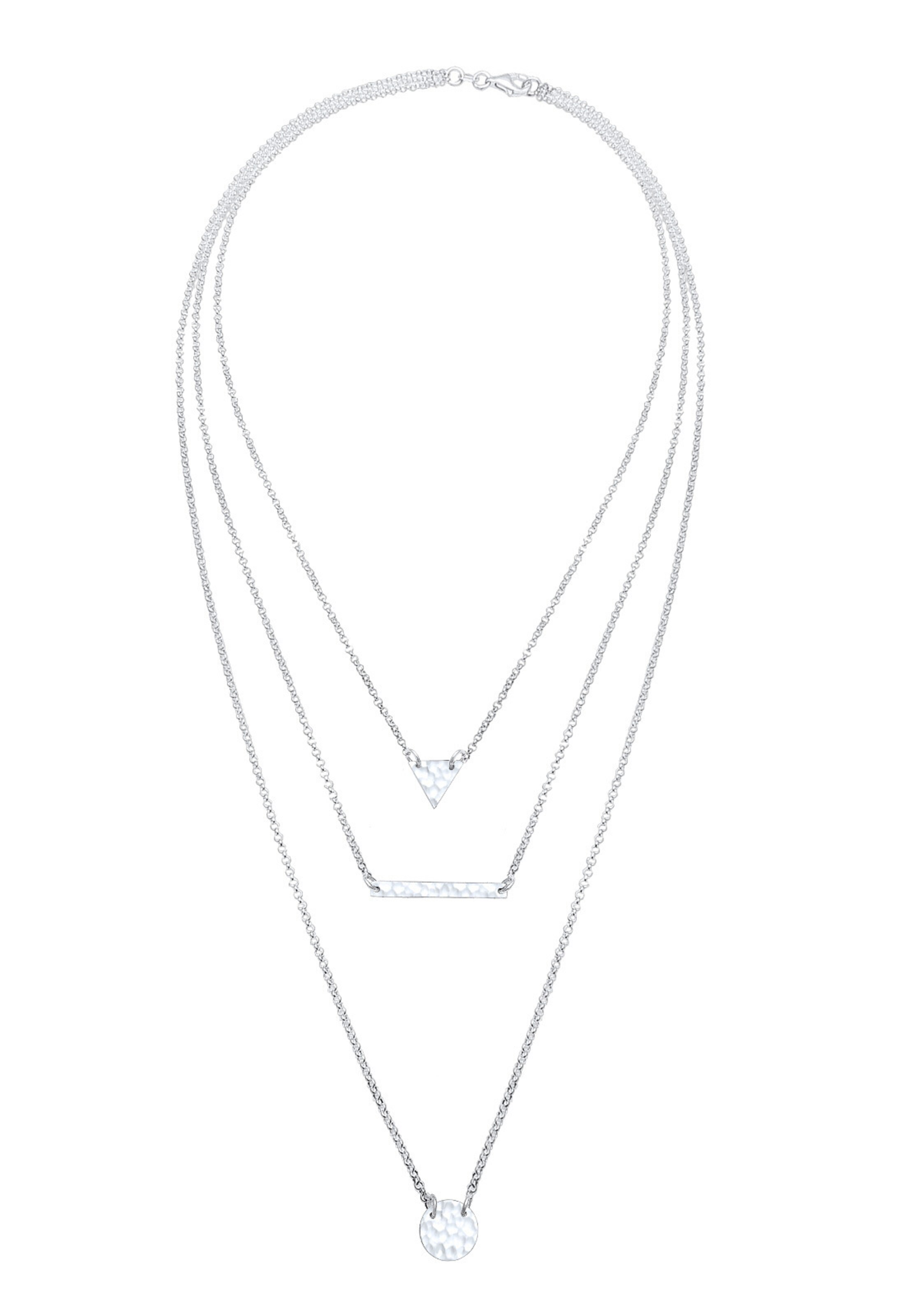 ELLI Halskette 'Layer' in Silber