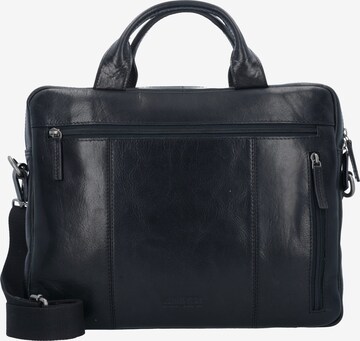 LEONHARD HEYDEN Document Bag 'Roma' in Black: front