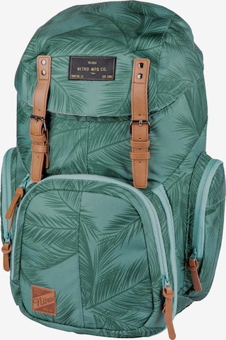 NitroBags Backpack in Green: front