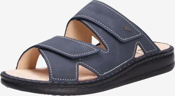 Finn Comfort Mules in Blue: front