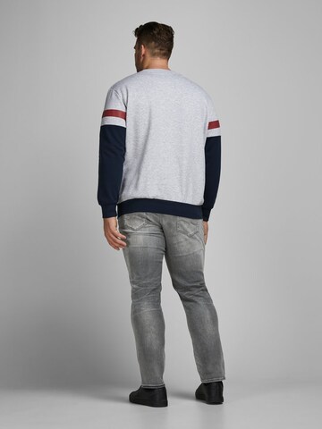 Jack & Jones Plus Slimfit Jeans 'Tim Original Jos 183' in Grijs