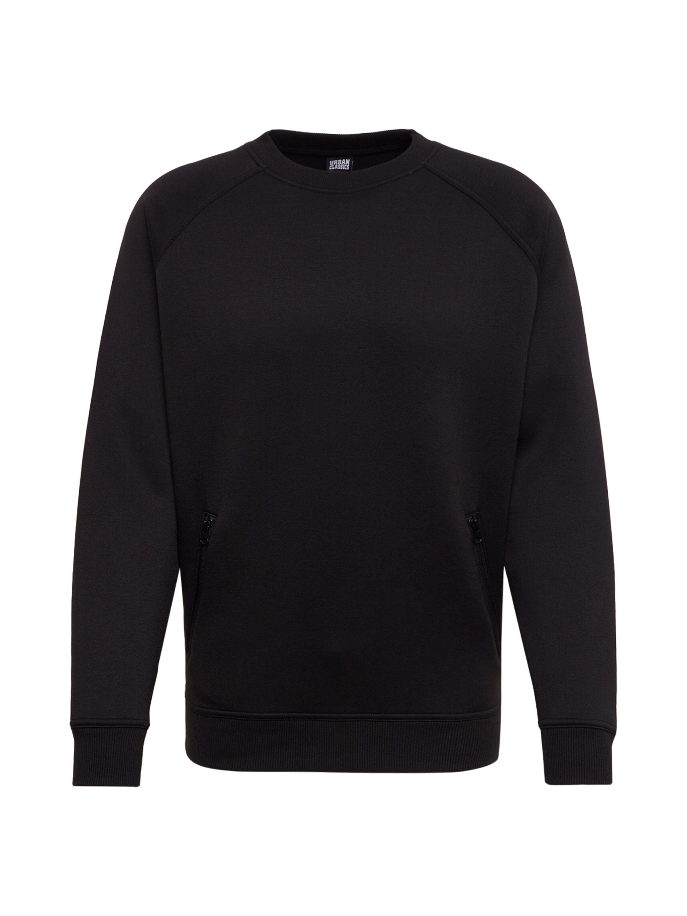 Urban Classics Sweatshirt in Black: front