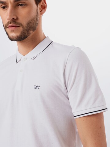 Lee جينز مضبوط قميص بلون أبيض