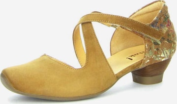 THINK! Ballet Flats in Yellow: front