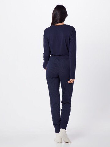 Pantalon de pyjama SCHIESSER en bleu : derrière