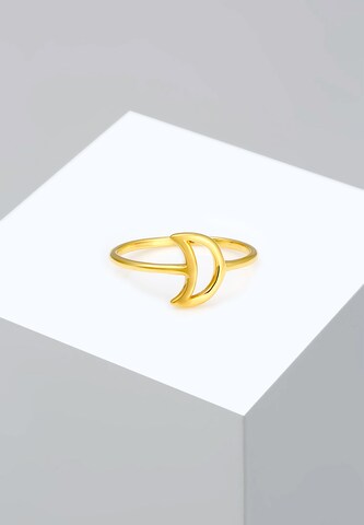 ELLI Ring 'Halbmond' in Goud