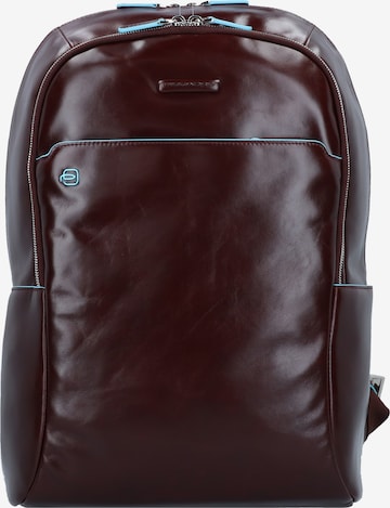 Piquadro Backpack 'Blue Square' in Brown: front