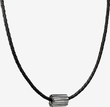 Baldessarini Baldessarini Herren-Kette Leder, 925er Silber ' ' in Schwarz: predná strana