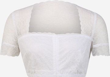MARJO Trachten-pusero 'Namika-Kosira' värissä valkoinen: edessä