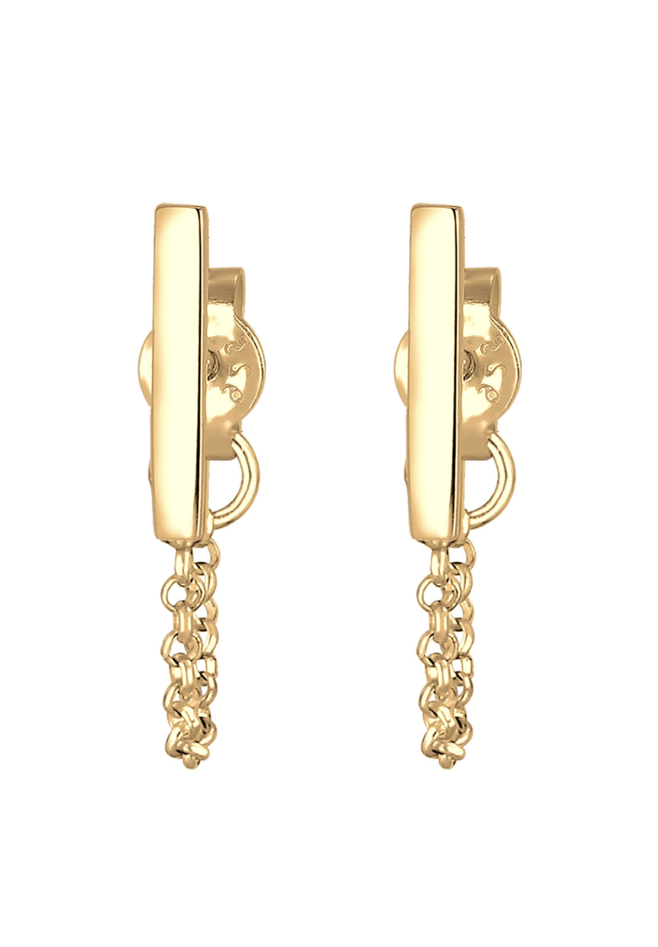 ELLI Earrings 'Geo, Kette' in Gold